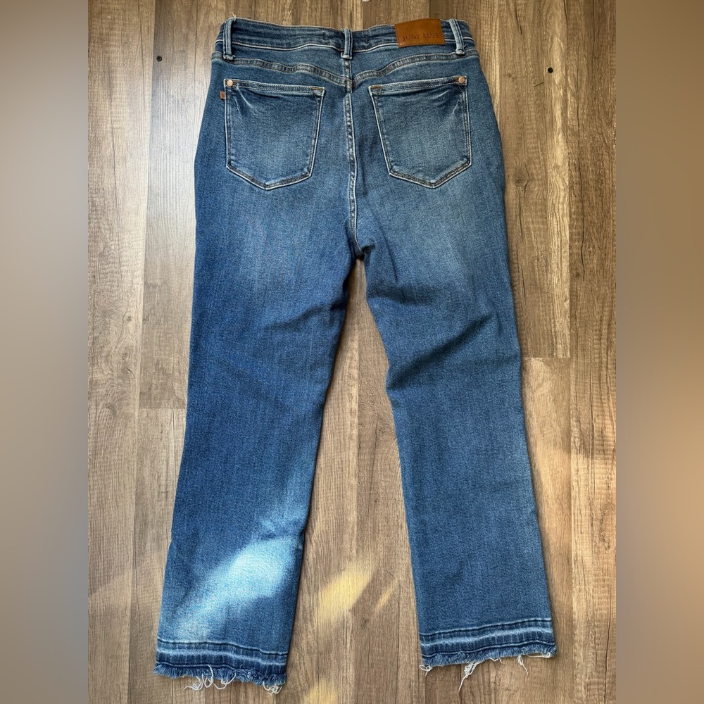 Judy Blue Straight Leg Denim Jeans kick flare size 29 EUC women’s - Picture 6 of 6